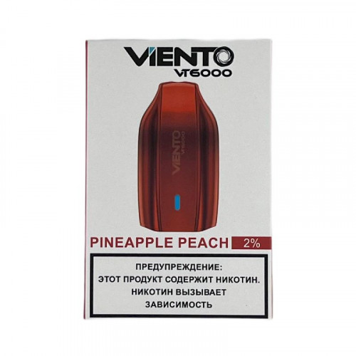 Электронная сигарета Viento VT 6000 - Ананас персик (Pineapple Peach)